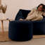 Bean Bag Bazaar Milano Velvet Footstool-2042657859