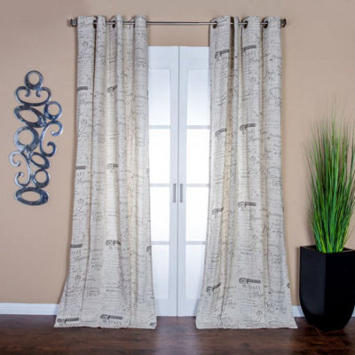 Semi Sheer Curtain Single Panel