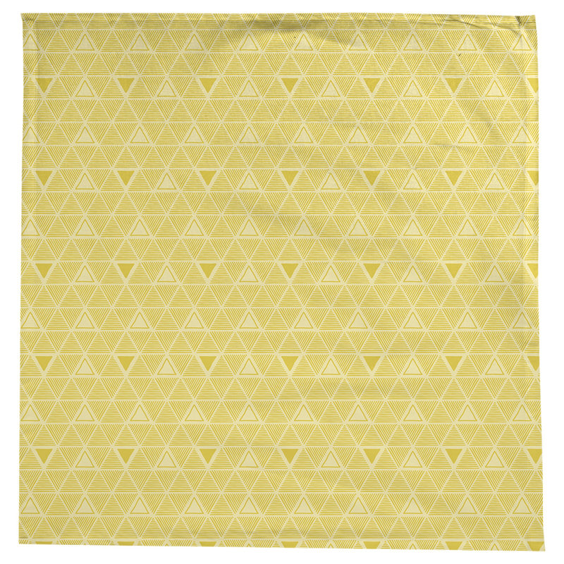 Nappe triangles dessinés à la main classiques, Jaune clair