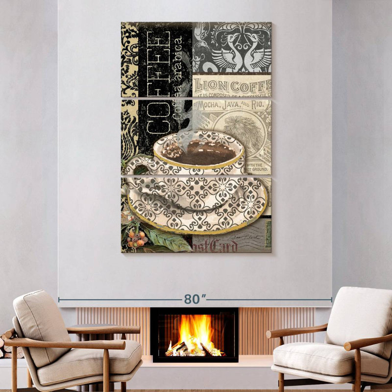 Yarlin Lion Coffee II, 74" H x 48" W