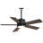 Cissline 42" Modern Black Indoor/Outdoor Waterproof Ceiling Fan with Led Light and Remote Control for Patio/Pergola/Gazebo