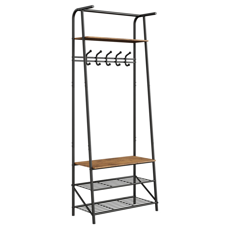 60cm Closet System, Black/Brown, 170cm H x 60cm W x 30cm D