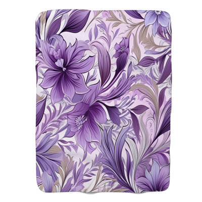 Motif de lavande - 1 pièce Sherpa Premium