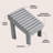 Saru 11.8" Minimalist Solid Acacia Wood Shower Foot Rest for Shaving Legs, Water-Resistant Slanted Spa Stool for Inside Shower, Gray-1557664588