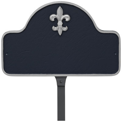 Plaque d'adresse sur 1 ligne Fleur de Lis