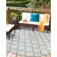 Tapis gris à motif géométrique Bethany-Mai-581007318