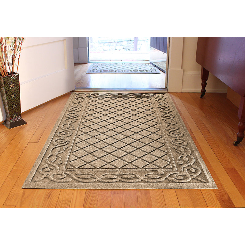 Tapis d'entrée pour l'extérieur 35 po x 59 po WaterHog Tristan, H 0,37 po x l 59 po x P 35 po, Chameau