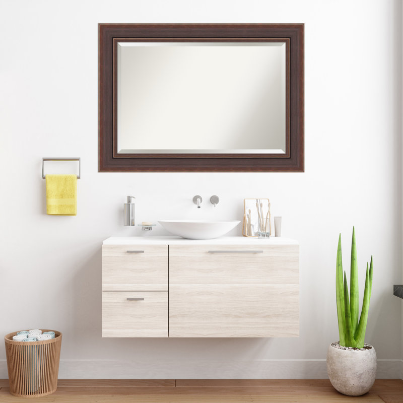 Miroir mural de salle de bain Moab, 31,5 po x 43,5 po