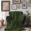 Olive olive fusion - couverture sherpa de qualité supérieure 1 pièce-100391553
