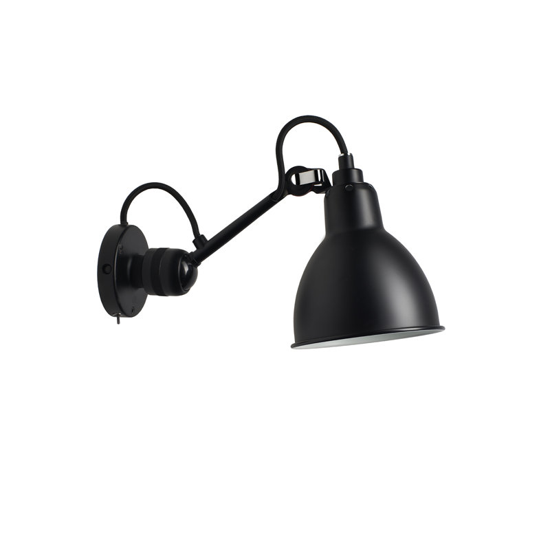 Lampe murale avec bras pivotant 1 lumière, Noir