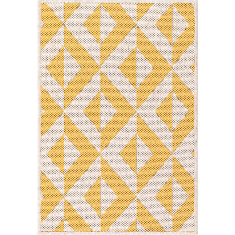 Geometric Indoor / Outdoor Rug, Rectangle 2'2" x 3'