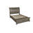 Allegra Wood Full Bed, Pewter
