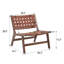 Chaise de loisirs tissée