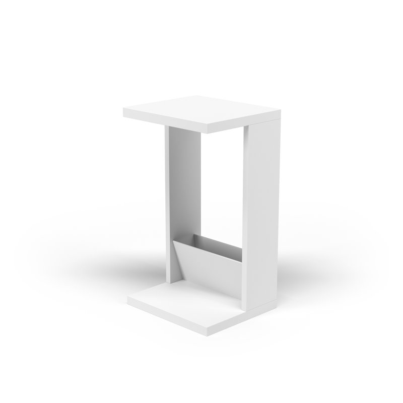 Hadnot C Table End Table, White