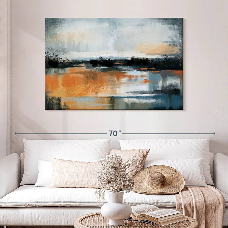 Paysage abstrait Avery Sunstruck, H 32 po x l 48 po