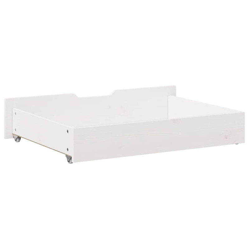 Underbed Storage Drawers, 17 H x 85 L x 55 W cm, White
