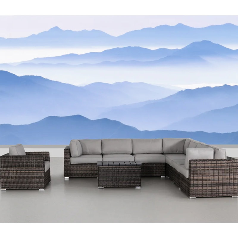 Entièrement assemblé 7 sièges avec coussins - salon extérieur et confortable amovible rendre votre espace invitant