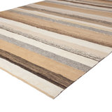 Beige Flatweave Wool Rug - 10' x 13'
