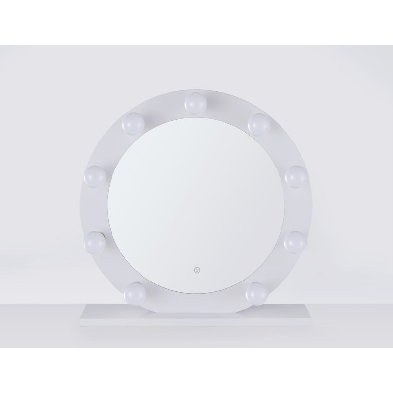 Miroir de salle de bain/meuble-lavabo lumineux Syn, Blanc