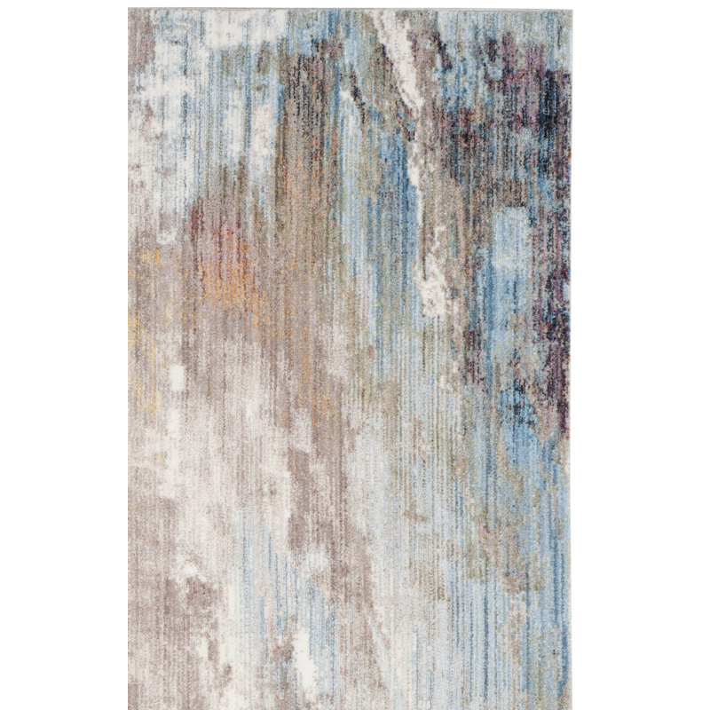 Massad Performance Abstract Rug, Rectangle 5'1" x 7'6"