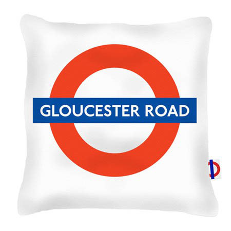 Gloucester Road Tube Station London Transport Cushion