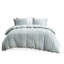 Très grand / très grand décor de chambre en coton - Motif brodé, taies décoratives assorties, ensemble de literie lavable à la machine, housse de couette réversible, 2