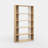 Scandinavian Style Bookshelf, Oak w/ White Color, 35.4 x 9.8 x 64.4 inches | 100% Melamine Coated Particle Board, Thickness: 0.7 inches | Numerous Shelves, Wall-Mountable Design | Perfect for Home or School Use-731640947
