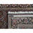 3'1"x5'1" Eerie Black All Over Fish Tabriz Mahi Design Pure Wool Hand Knotted 175 KPSI Rug E9290D29399147DCA27DF9E78F88A4D6
