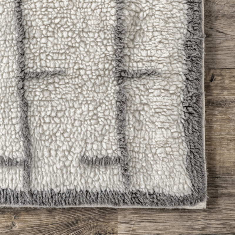 Tapis ivoire fait à la main lavable à la machine, Tapis de couloir 2 pi x 8 pi