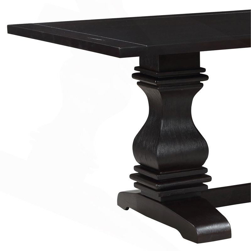 Table de salle à manger à double piédestal pour salle de bain