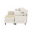 143.7'' Comfy  U Shaped Sectional Modular Deep Cloud 6-Piece Sofa with Two Ottomans Corduroy Fabric-386020884