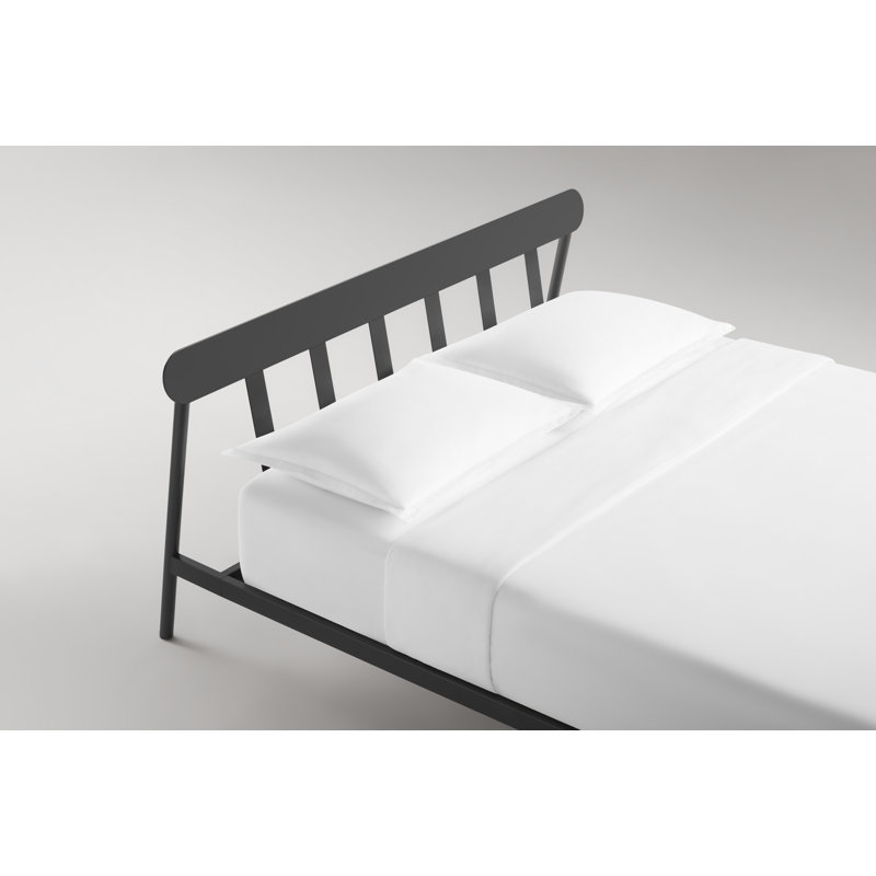 Goodie Metal Open-Frame Bed, Oblivion, Queen