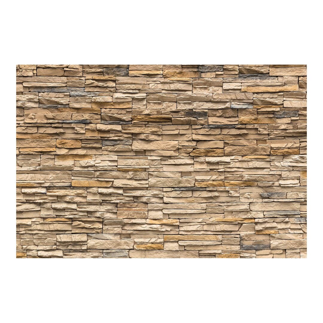 Strukturierte Fototapete Andalusian Stone Wall 1,9 m x 288 cm