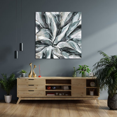 Echeveria Black Knight - reproduction d'art sur toile tendue