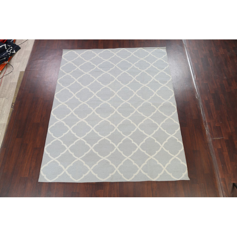Wool Geometric Indoor Rug, Rectangle 8' x 10'
