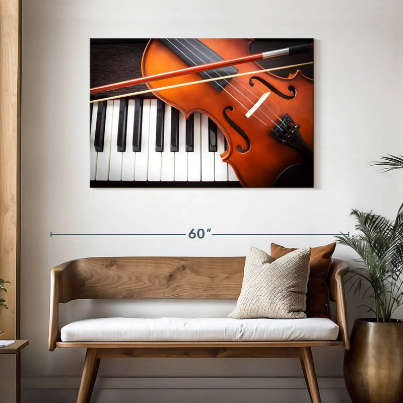 Abarca Violin And Piano Instruments, 30" H x 45" W