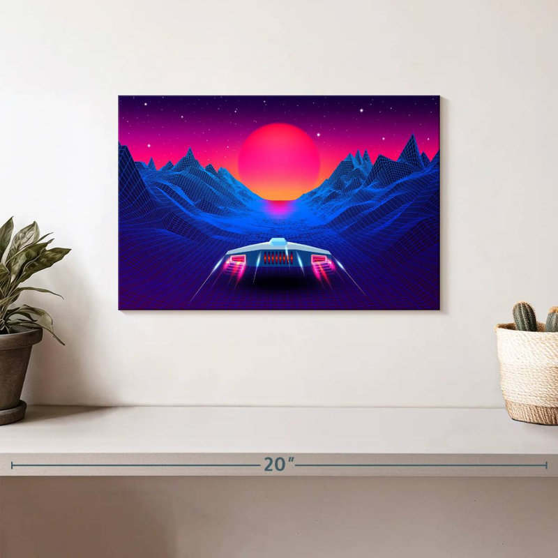 Kelan Synthwave Adventure, 8" H x 12" W