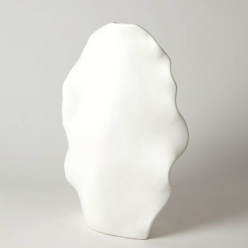 Kelp Vase-Matte White-Tall