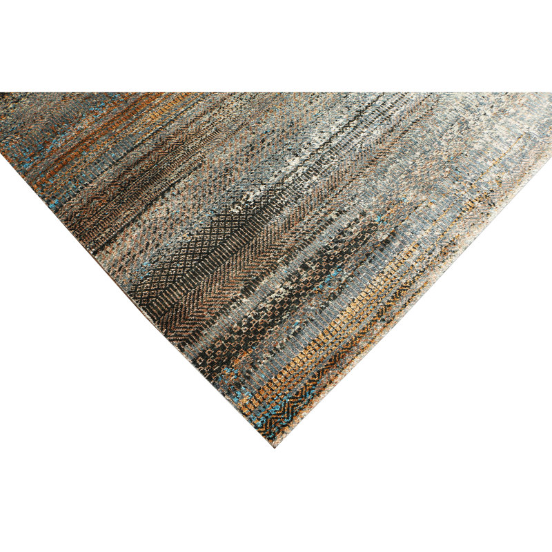 CANS4855RCHMU Wool Area Rug, Rectangle 8' x 10'