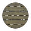 Table basse d'extérieur en bois d'acacia, table basse ronde-1187023409