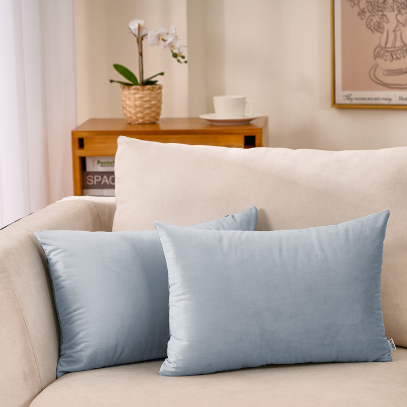 Payson lumbar pillow cover, Water Blue, 14" H x 20" W