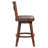 Angelija Swivel Upholstered Faux Leather Counter Stool with Solid Wood Frame-24834187-41671376