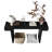 60-Inch Rustic Farmhouse Console Table, Distressed Wood Entryway Sofa Side Table, Black | Gift Idea