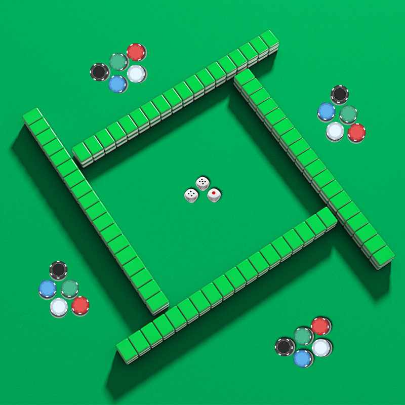 Tapis de jeu en caoutchouc antidérapant pour tapis de jeu, Mahjong, dominos, cartes de poker et jeux de société avec sac de transport GSE 32 po x 32 po