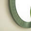 Miroir d'appoint luxueux et moderne, cadre en polyuréthane vert, polyvalent pour la maison