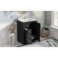 Meuble-lavabo 24 po avec lavabo intégré en céramique, meuble-lavabo à une porte, 3 tiroirs et meuble-lavabo simple pour petite et moyenne salle de bain-173715539