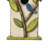 Strader Distressed Solid Wood Cottage Decorative Outdoor Garden Birdhouse with 3D Tree-1021354280
