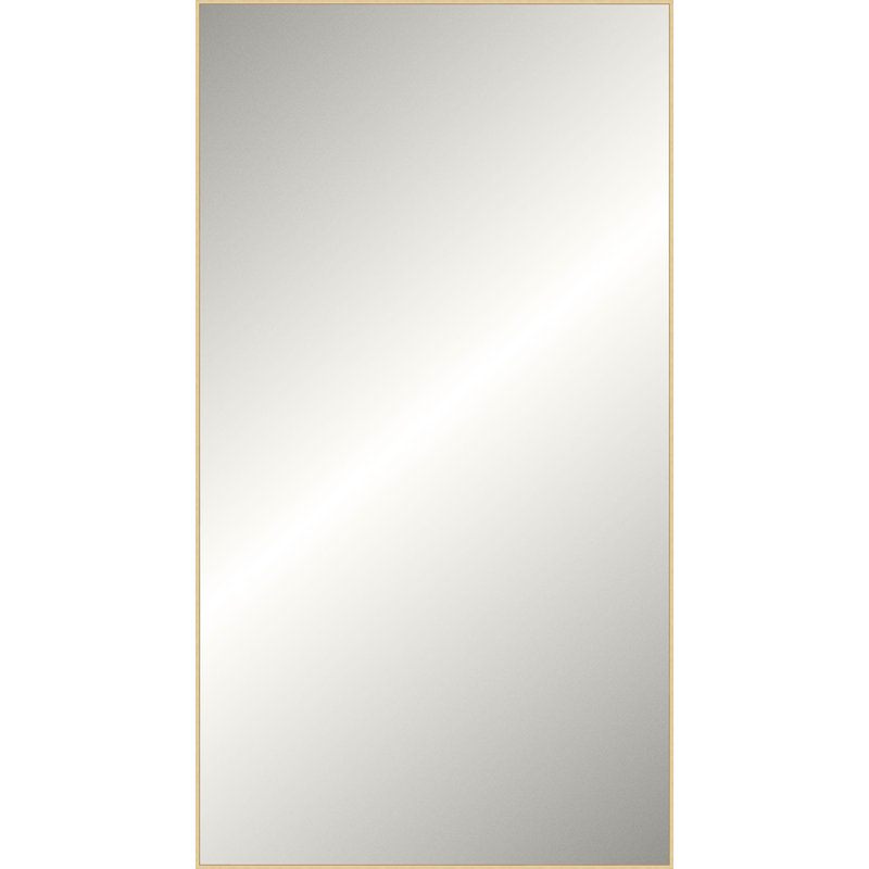 Miroir Floater 2, Champagne, Rectangulaire, 89,25 po x 49,25 po