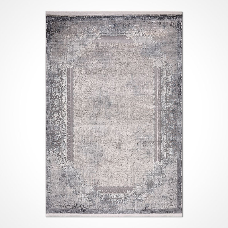Tapis oriental beige antidérapant lavable à la machine, Rectangle 3 pi 11 po x 5 pi 11 po