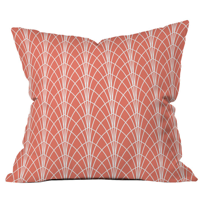 Heather Dutton Arcada Persimmon Outdoor Throw Pillow
